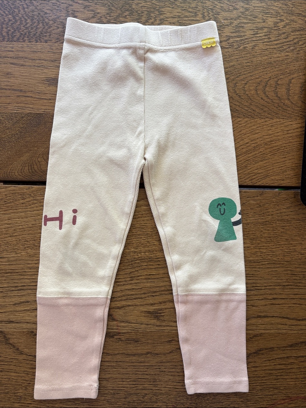 Papa kids Kids Neutral & Pink Playful Leggings